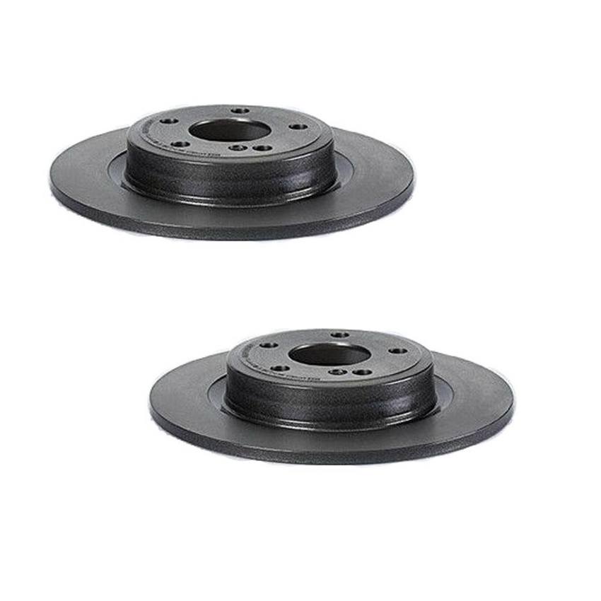 Mercedes Brakes Kit - Pads & Rotors Front and Rear (295mm/295mm) (Ceramic) 246423011207 - Brembo 1639700KIT